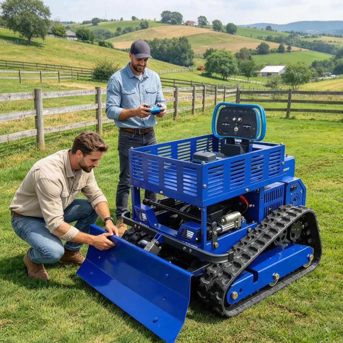 Customized Remote Control Lawn Mower mini lightweight structure, convenient equipment for daily lawn care and regular trimming