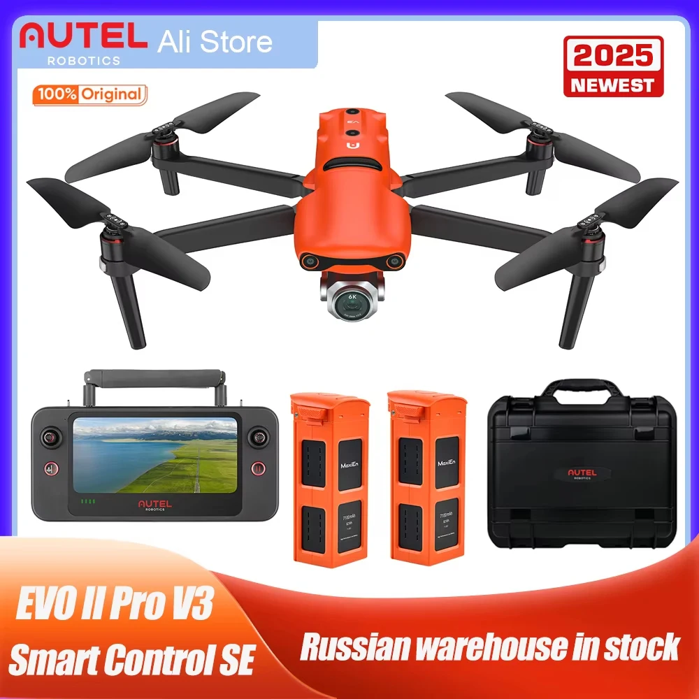 Autel Robotics EVO II Pro V3 drone 4k camera 1-inch CMOS 15 KM Image transmission 2025 Newest 드론 12-Bit DNG Drone Rugged Bundle