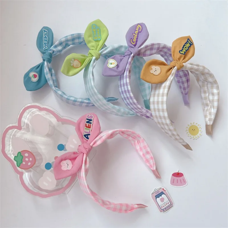 

Fruit Cartoon Bow Hairband For Girls Three-dimensional Rabbit Ear Hairband For Sweet Girls Wide brimmed Headband