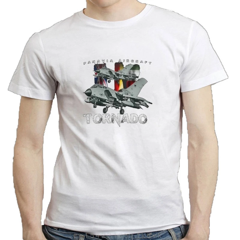 Men's Tornado Fighter Jet Graphic T-Shirt 100% Cotton