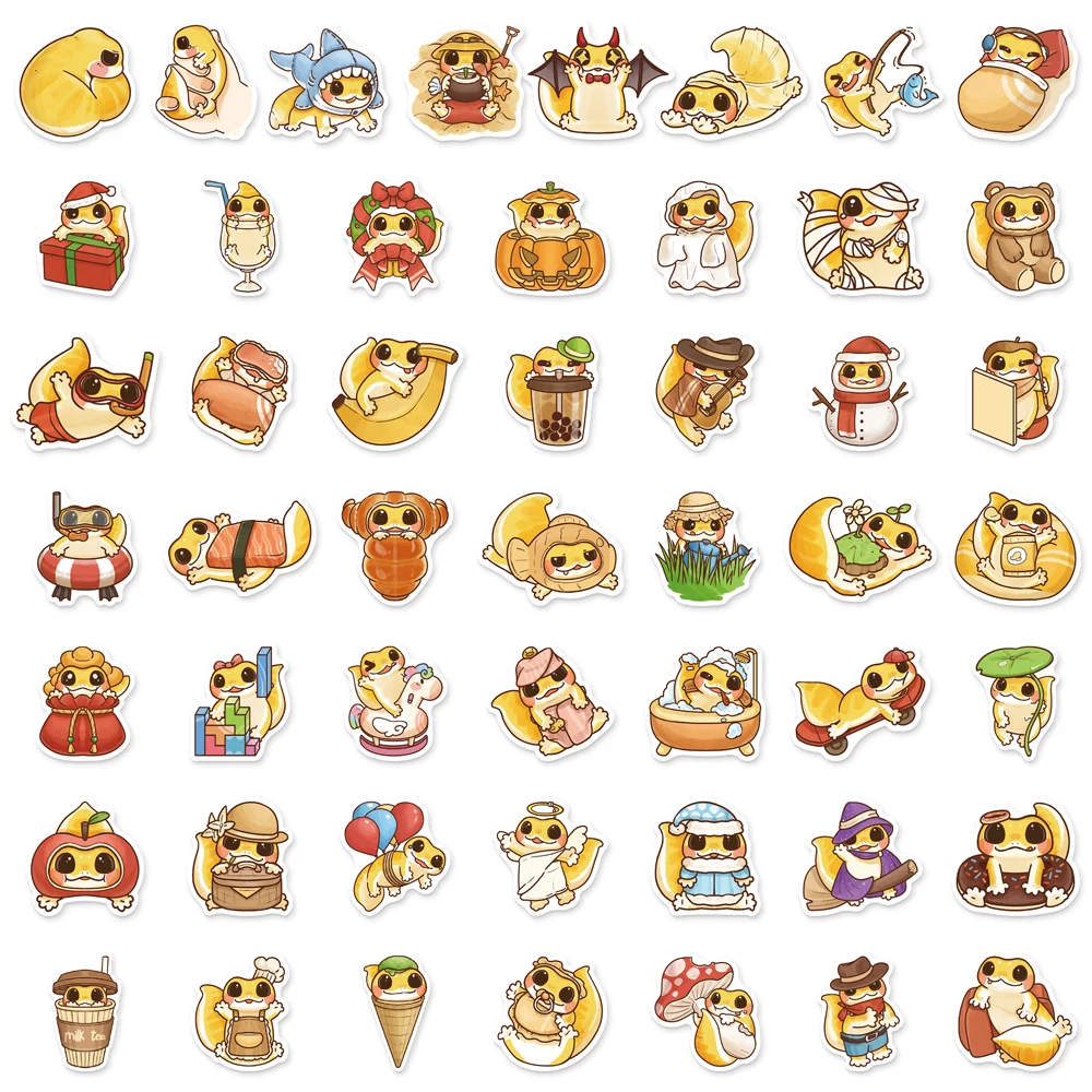 50 قطعة من ملصقات متعة لطيفة على قصر الحيوانات الأليفة للتسلق، مواد يدوية الصنع، جراب هاتف، ملصقات تزيين لزجاجة الأمتعة والكمبيوتر المحمول