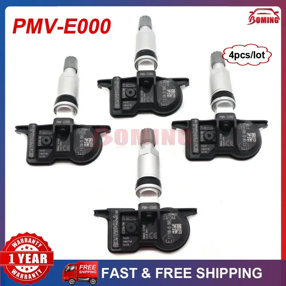 4PCS PMV-E000 42607-12040 Car Tire Pressure Sensor TPMS For Toyota Tacoma Camry 4Runner Lexus ES RX Series 315Mhz PMVE000