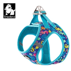 Truelove pettorina per animali domestici Soft Air Mesh gilet riflettente regolabile per animali domestici di taglia piccola e media imbracatura per cani regolabile senza trazione TLH3016