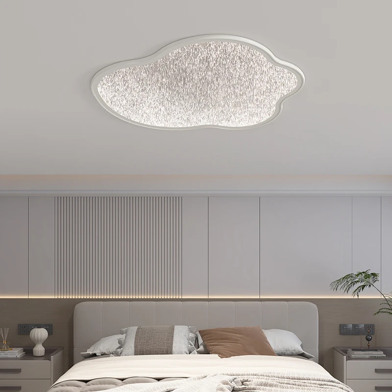 Nordic Luxury Starry Sky Bedroom Lamp Simple Modern Atmosphere Bedroom Study Round Minimalist Starry Sky Texture Ceiling Lights