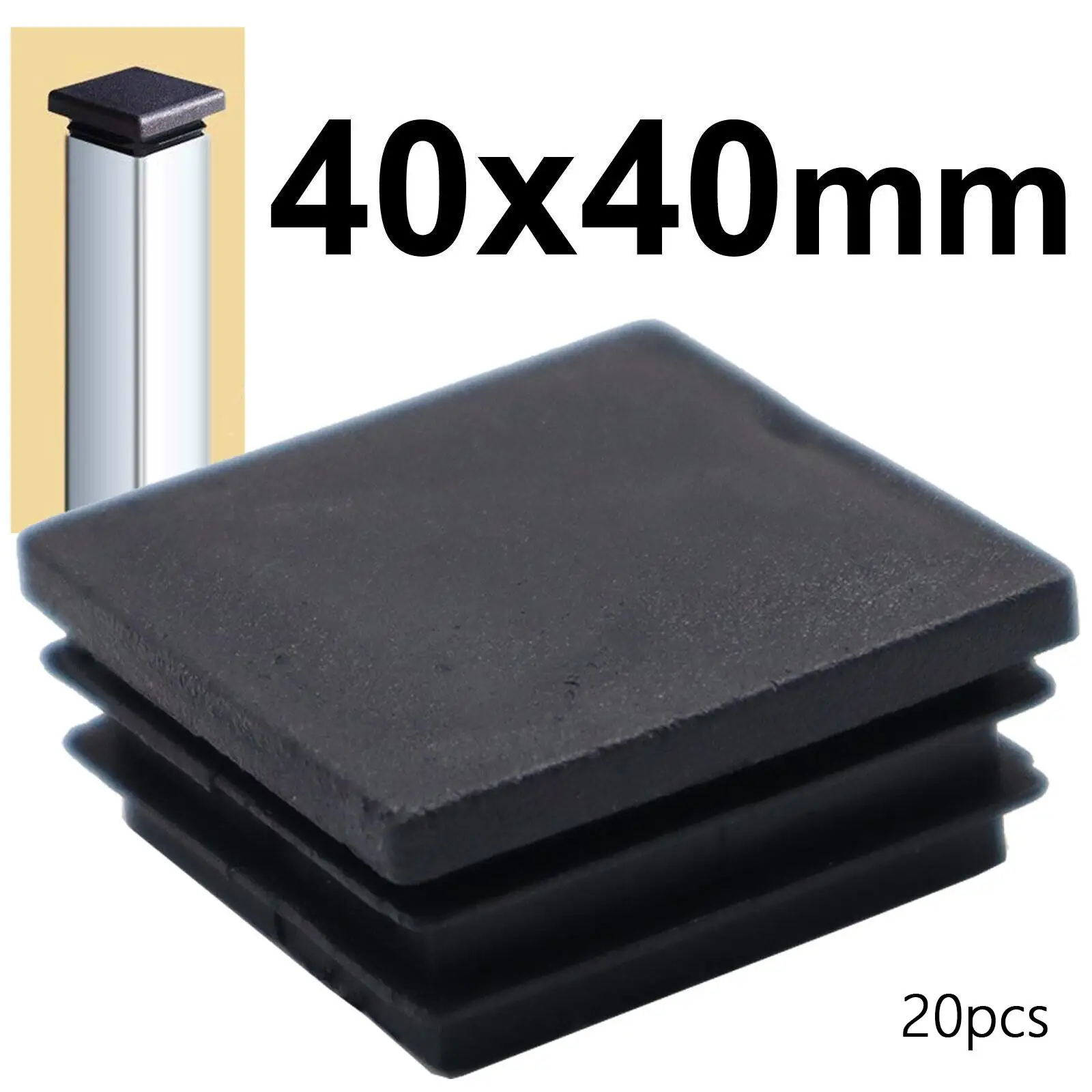 20Pcs Furniture Finishing Plug, Chair Glide Insert, 1.57\'\'