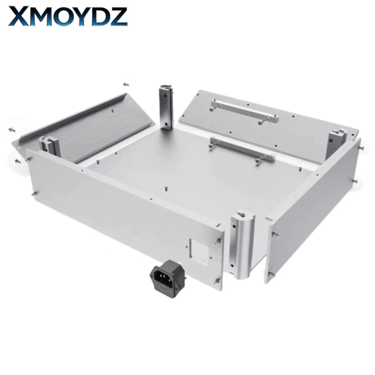W380 H90 D320 DIY Anodized Aluminum Amplifier Chassis Power Housing Hi‑End Preamp DAC Case Headphone AMP PSU Hifi Audio Box