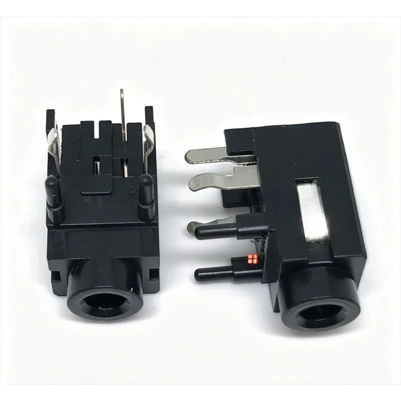 3.6mm PCB Stereo Audio Jack Socket 3Pin Headphone Port Vertical Mount Sound Input Connector Replacement For Electronic Equipment