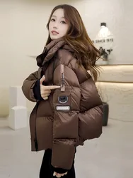 Luxury Fur Patchwork Jackets Winter Women's Clothing Parkas Warm Thickened Design Vintage Harajuku Coat Windproof Puffer Jacket