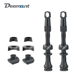 Bicycle Tubeless Tire Valve Carbon Rim Presta Valves 40 50 65 80mm F/V Detachable Brass Core W/Cap For MTB Bike Air Valve