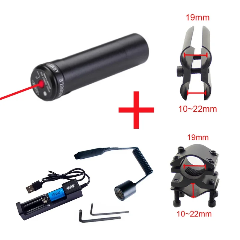 الأحمر بندقية الليزر اكسسوارات الأشعة تحت الحمراء مؤشر ليزر صغير 20 مللي متر فتحة للبطاقات أنبوب المشبك نطاق الصيد بندقية Ar 15 نطاق ريد دوت نطاق