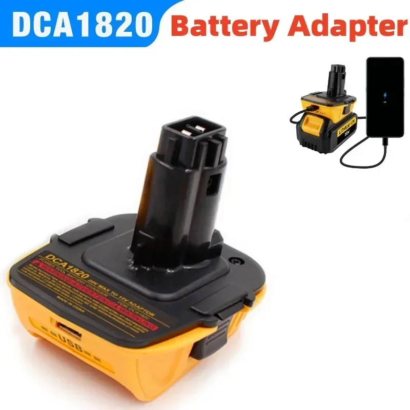 For Dewalt 20V Lithium Batteries DC9096 DE9098 Battery Adapter DCA1820 for 20V Dewalt Lithium Batteries To 18V Nickel Batteries