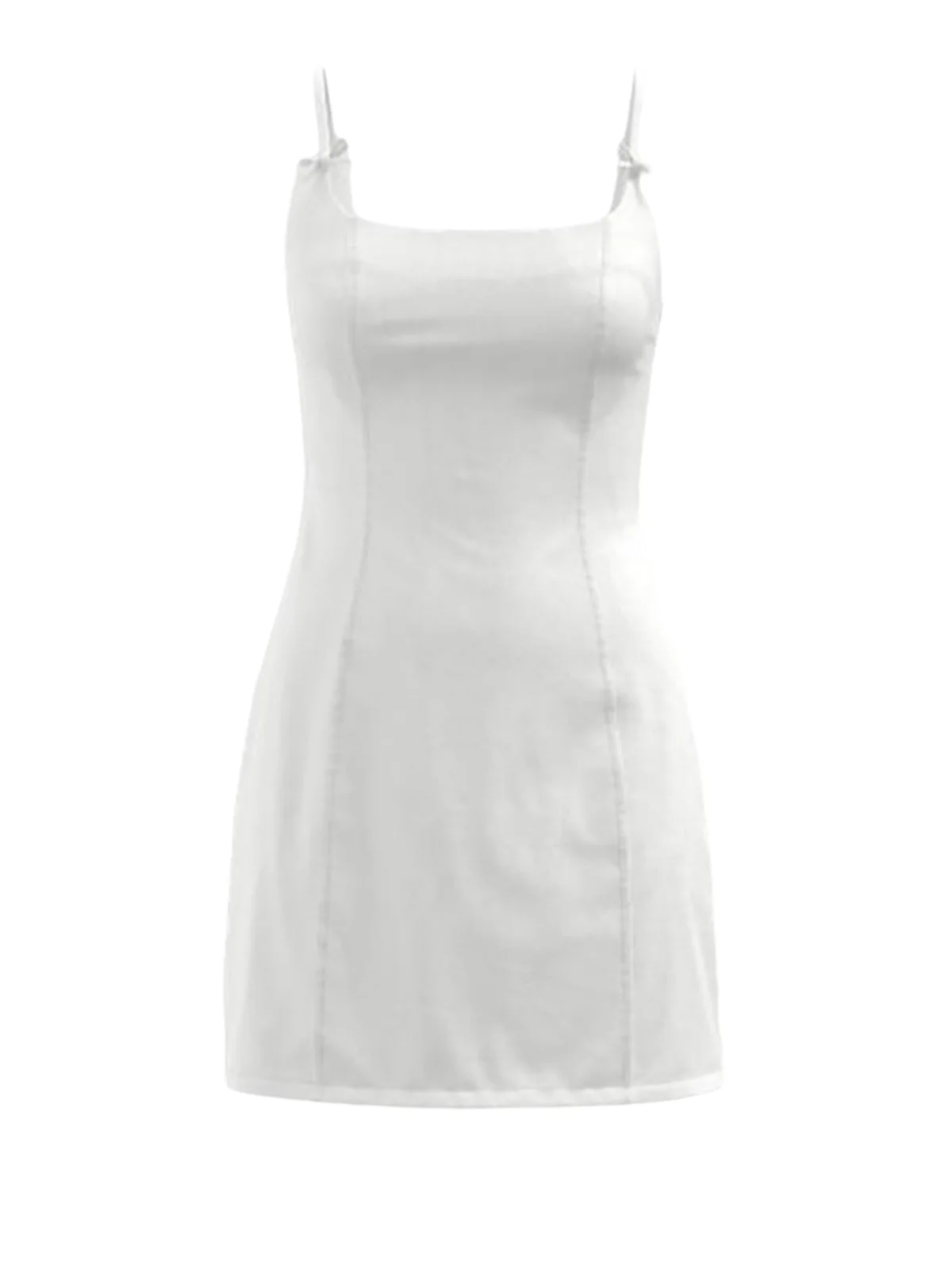 فستان صيفي أنيق من القطن بدون أكمام بتصميم عقدة فراشة، مناسب للنساء، بتصميم نحيف وعصري، مثالي للمناسبات العادية واليومية. #4