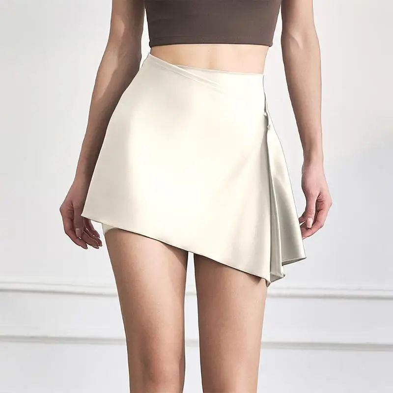 

Цельная антибликовая юбка для йоги, закрывающая бедра для фитнеса и стильных тренировок