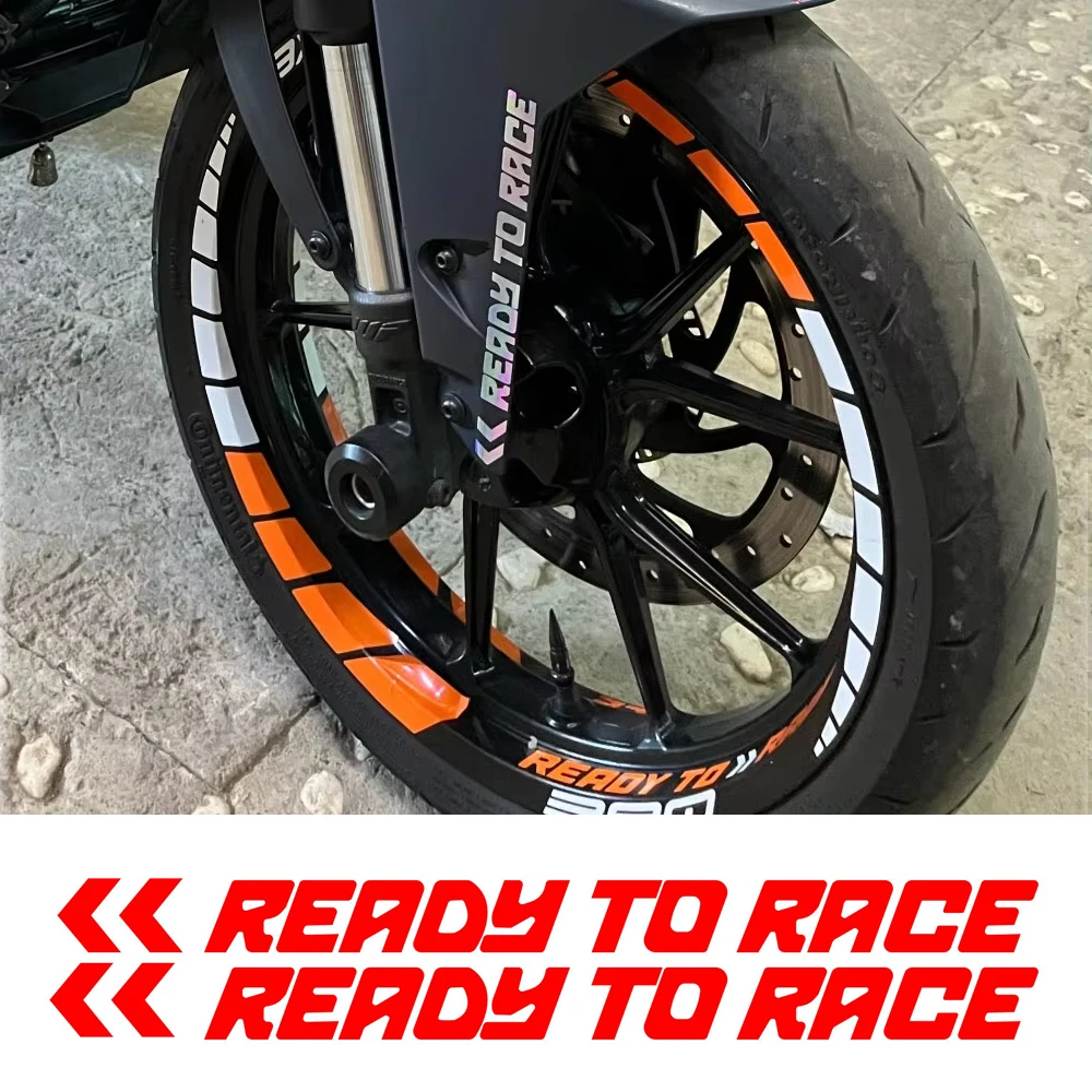 

2 шт. наклеек для мотоциклов Ready To Race, наклейки на кузов и бак для KTM Super Adventure Duke 125 200 390 690 790 890 990 1290