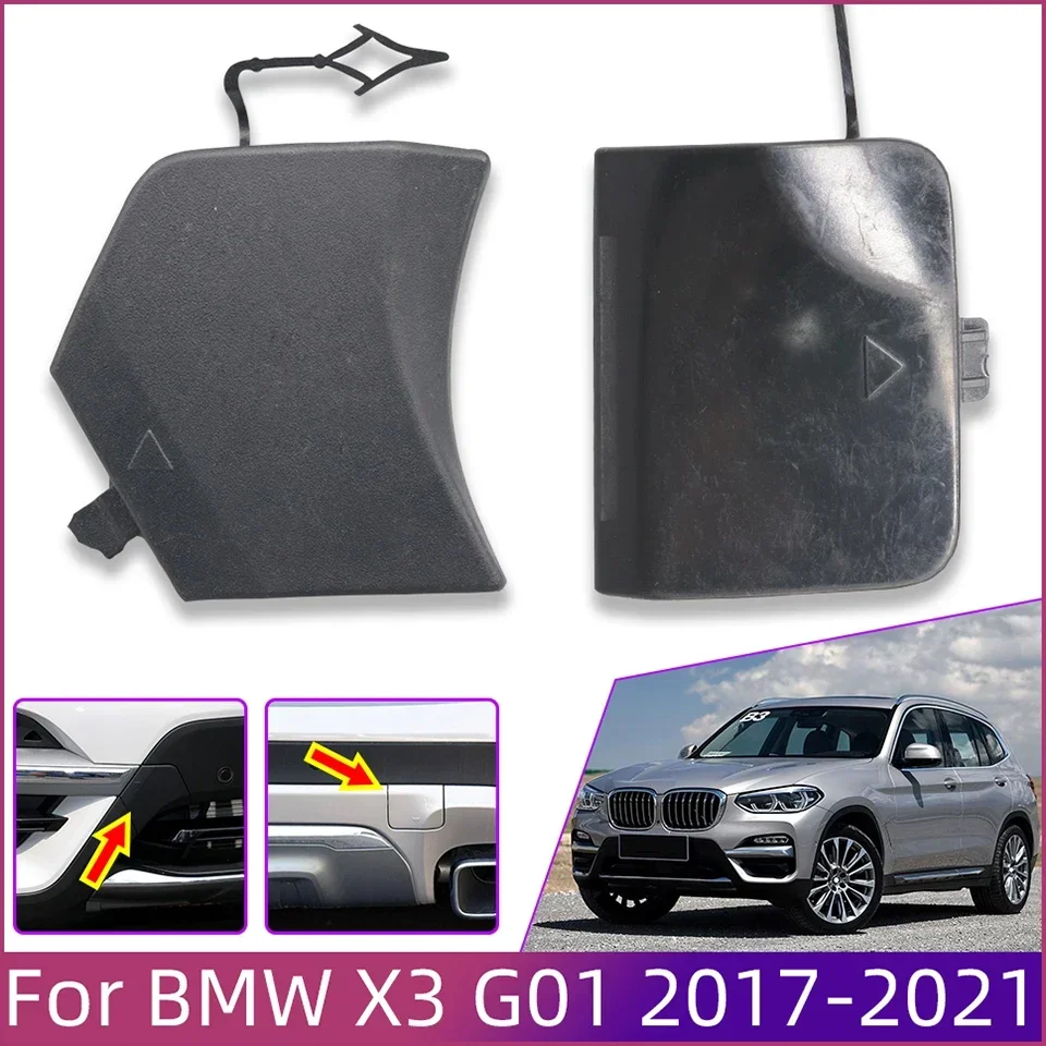 

Auto Parts Front Rear Bumper Towing Hook Cover Hauling Cap Decoration Shell For BMW X3 G01 2017-2021 #51117399897 51127953954