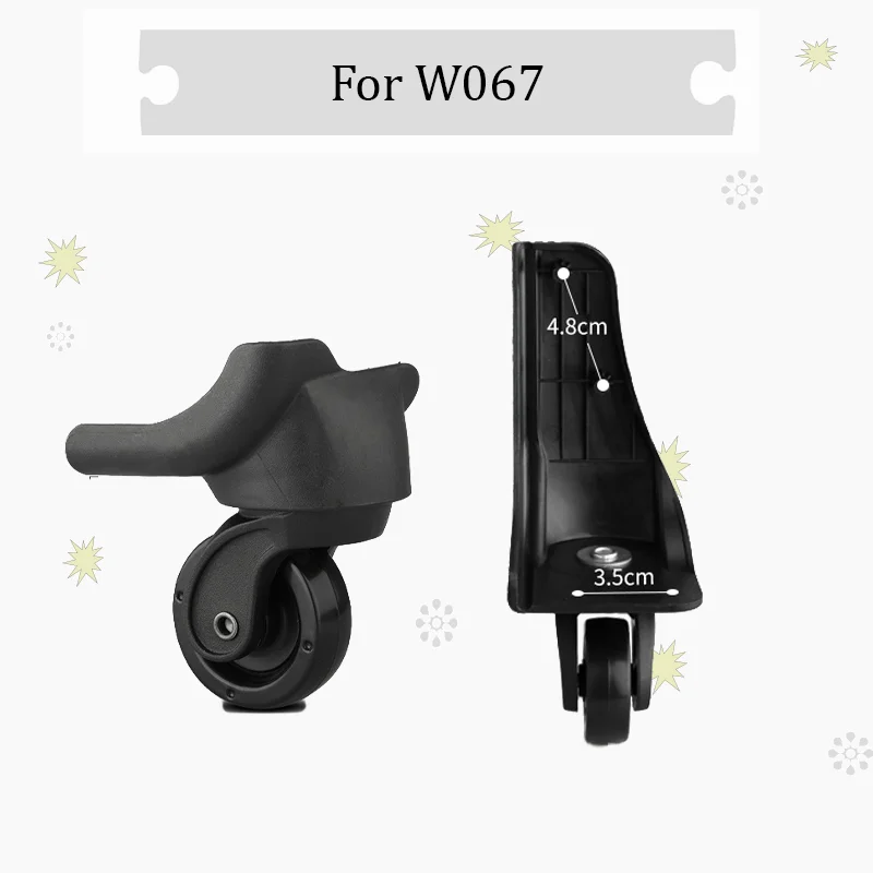 For W067 Luggage Wheel Repair Kit - Ultra-Quiet Replacement Wheels For Suitcases - Universal 360° Smooth-Rolling Castors
