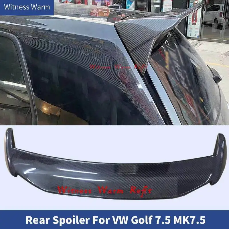 Ailes de Spoiler de toit arrière en Fiber de carbone, pour Volkswagen Golf 7/7.5 2018 2019 2020 Frp