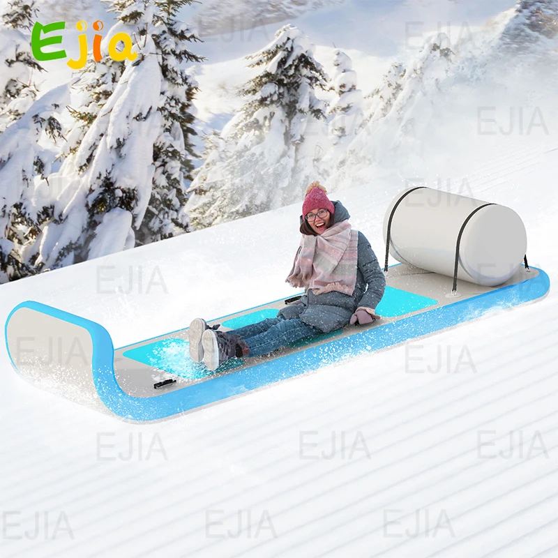 10FT-3m Outdoor Sport Equipmt Wakeboard Portable Water Sled Inflatable Skimobile Winter Snow Sled With Handles  For Adult  Kid