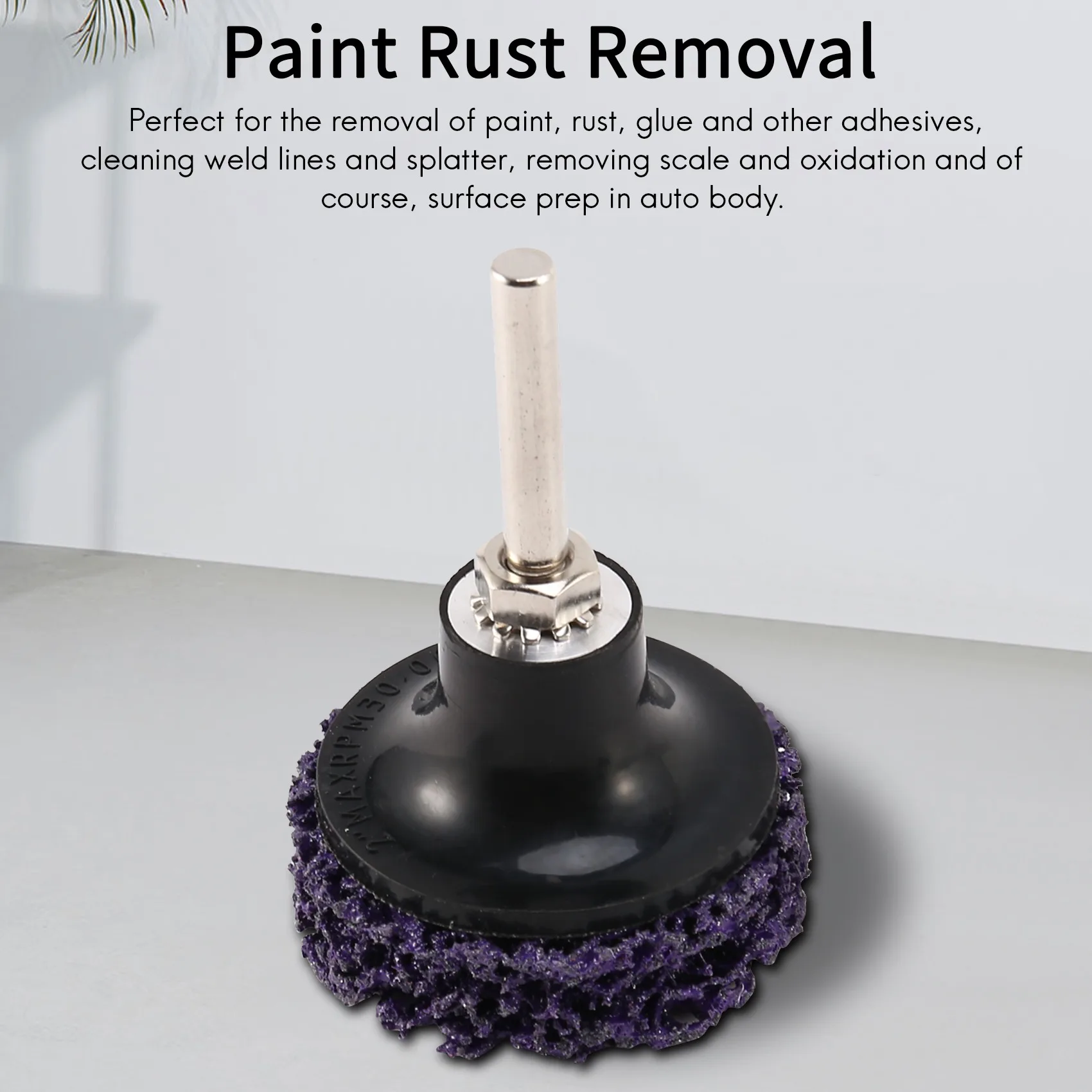 

PZHI-25PCS 2 Inch 50Mm Quick Change Easy Strip & Clean Discs Purple For Paint Rust Removal Surface Prep With 1 Holder