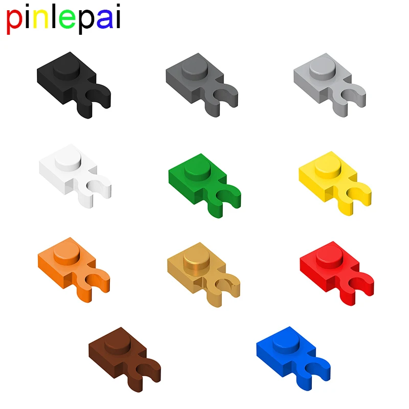 Pinlepai 60897 Brick 1x1 With Clamp Clamping Plate Building Block Thin Clip 4085 Moc Bricks Parts Compatible Blocks Children Toy