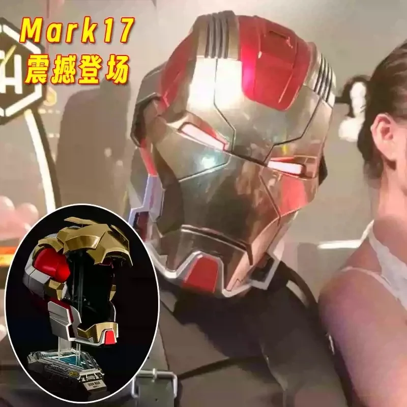 

In Stock Marvel Iron Man Mk17 1:1 Wearable Helmet Voice Activated Deformation Cosplay Mask Movie Collectible Model Toy Gift