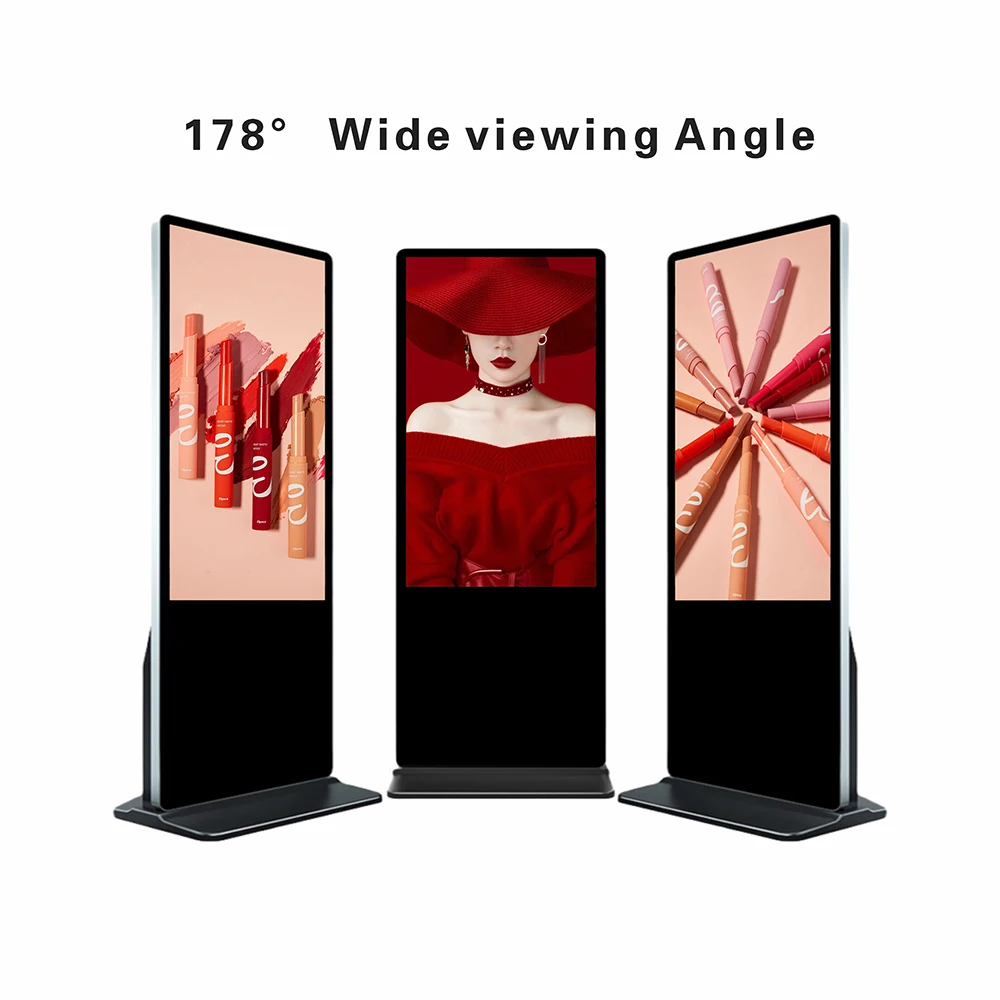 آلة الإعلان العمودي مقاس 86 بوصة، شاشة الدعاية عالية الدقة، آلة الاستفسار عن المعلومات، شاشة رقمية لإصدار الشبكة الذكية