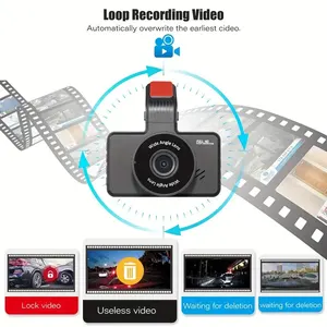 HD Dashcam drahtlose vordere WLAN -Verbindung und doppelte hintere Objektiv mit Reverse Video Car Black Box 10 Hauptverkäufe Camara Heckfiat Typ - №6