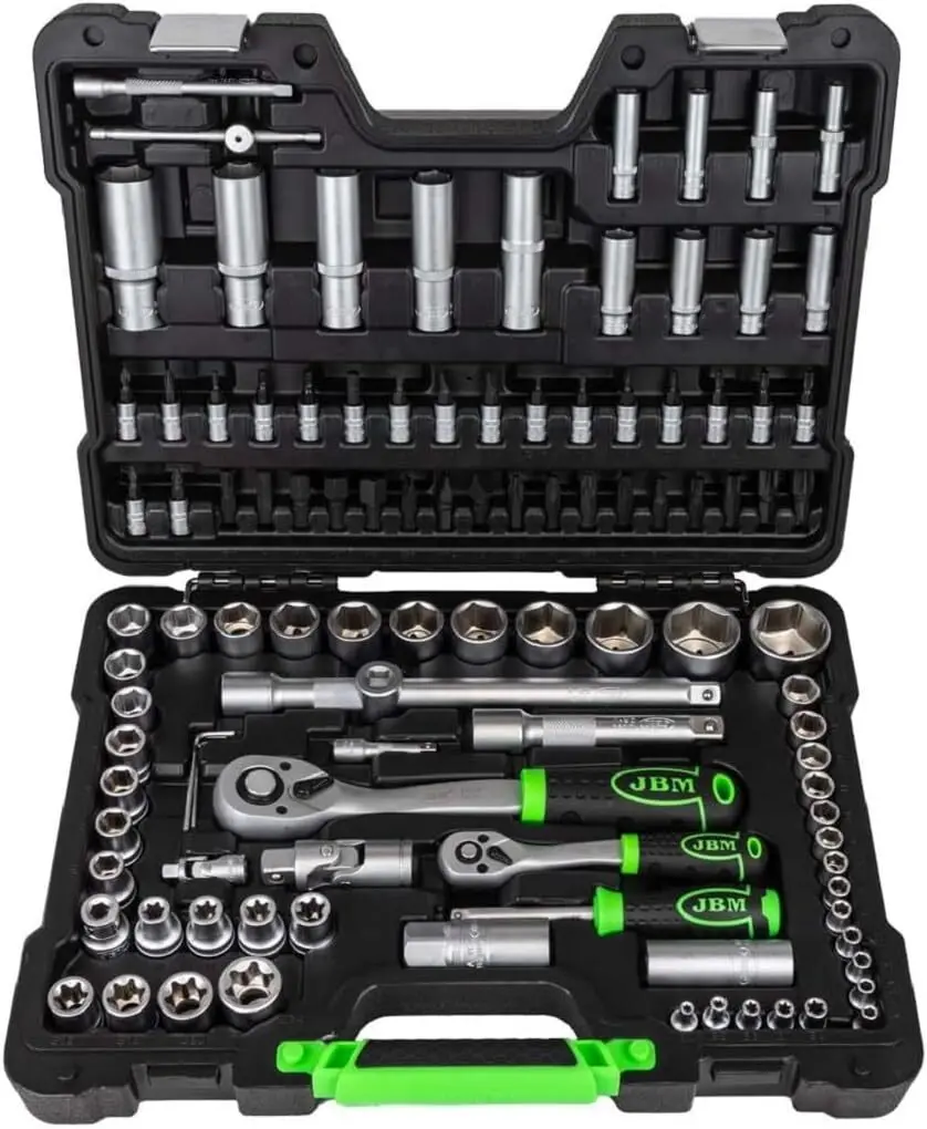 حافظة أدوات JBM 108-Piece مع مفاتيح سداسية من الساتان
