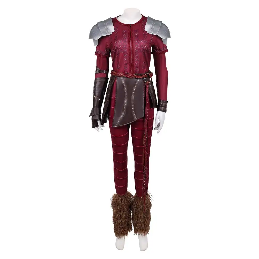 2015 Movie Train Dragon Astrid Cosplay Costume Women Jacket Pants Gloves Rolpelay for Adult Female Halloween Carnival Party Suit