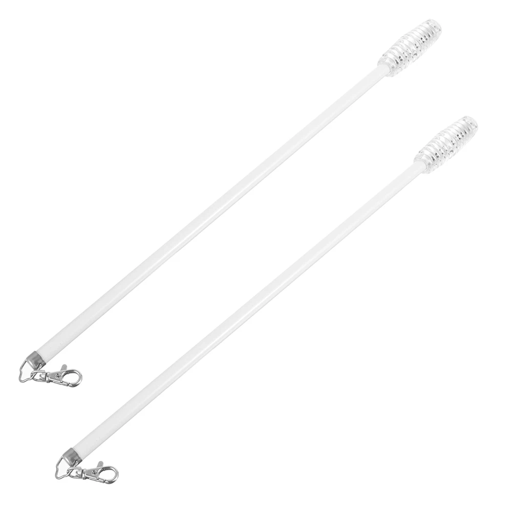 

2Pcs Portable Aluminum Alloy Curtain Pull Rods Manual Drapery Rods for Curtains Grommet Curtains Easy Installation