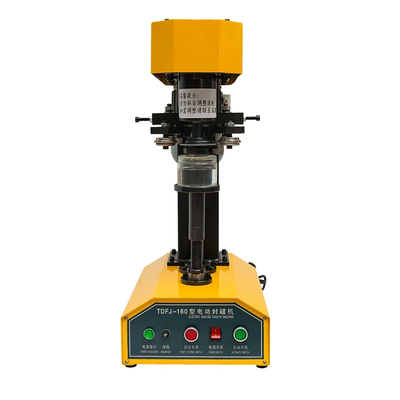 آلة ختم العلب شبه الأوتوماتيكية من الفولاذ المقاوم للصدأ آلة تغطية علب الطعام لسدادة بيرة الأسماك الفاكهة