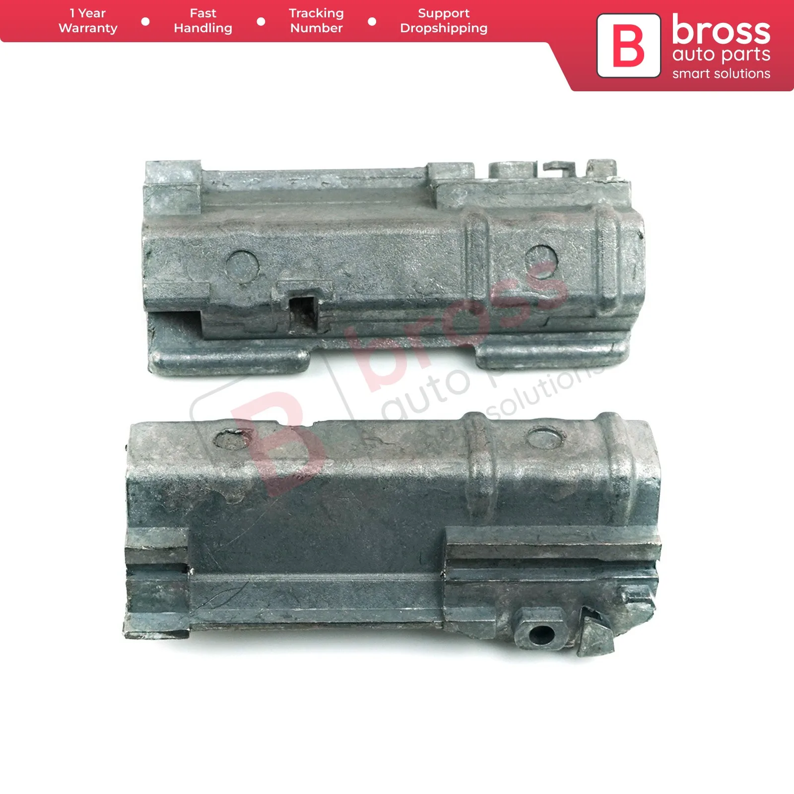 

Bross Auto Parts BSR40-1 Panoramic Roof Sunroof Runner Slider Repair 2 Pcs Set Metal 54138408062 for BMW 5 E39 X3 E83 X5 E53 E70