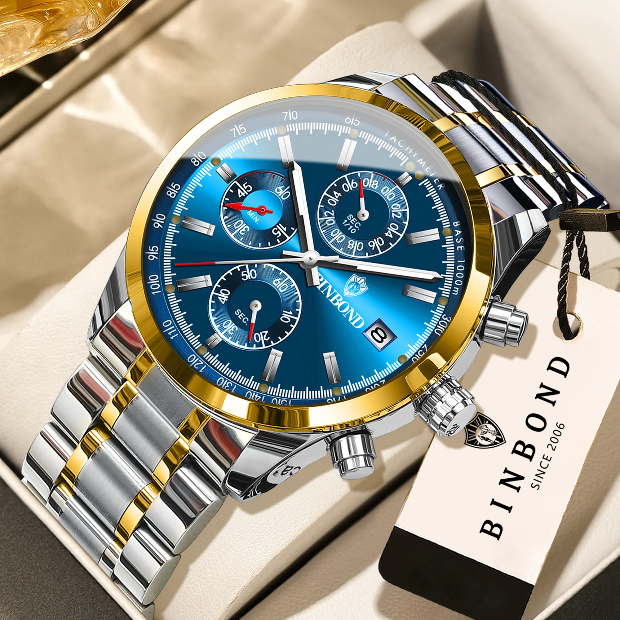Men's BINBOND Original Quartz Wristwatch