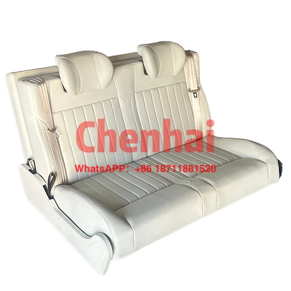Customize Sprinter Van RV Luxury Waterproof PU Leather Foldable Seats With Comfortable Foam Design