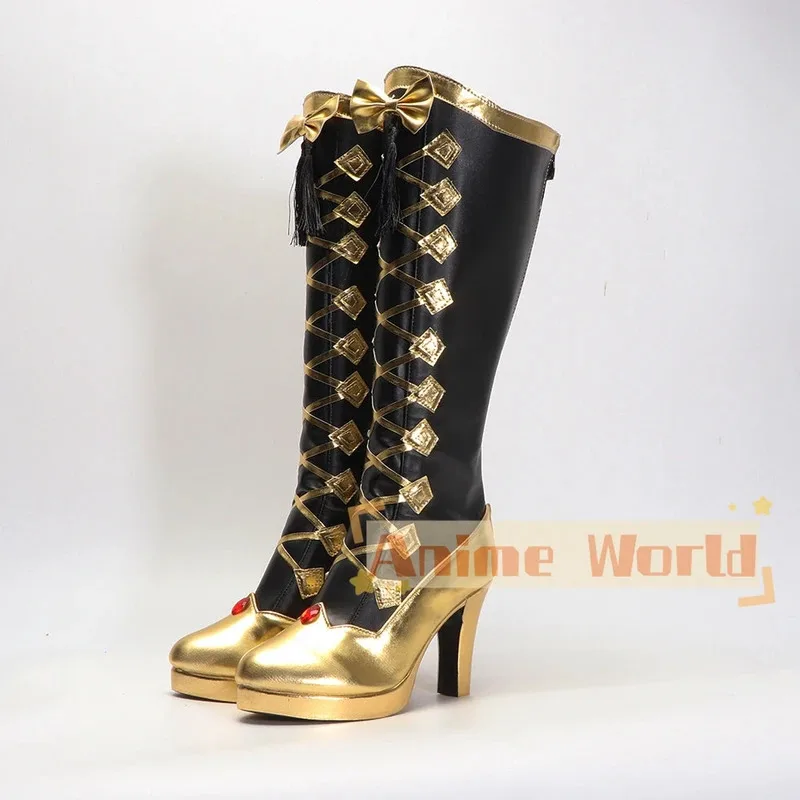 Identidade v mecânico tracy reznik locheart sapatos cosplay botas de halloween carnaval botas feitas sob encomenda