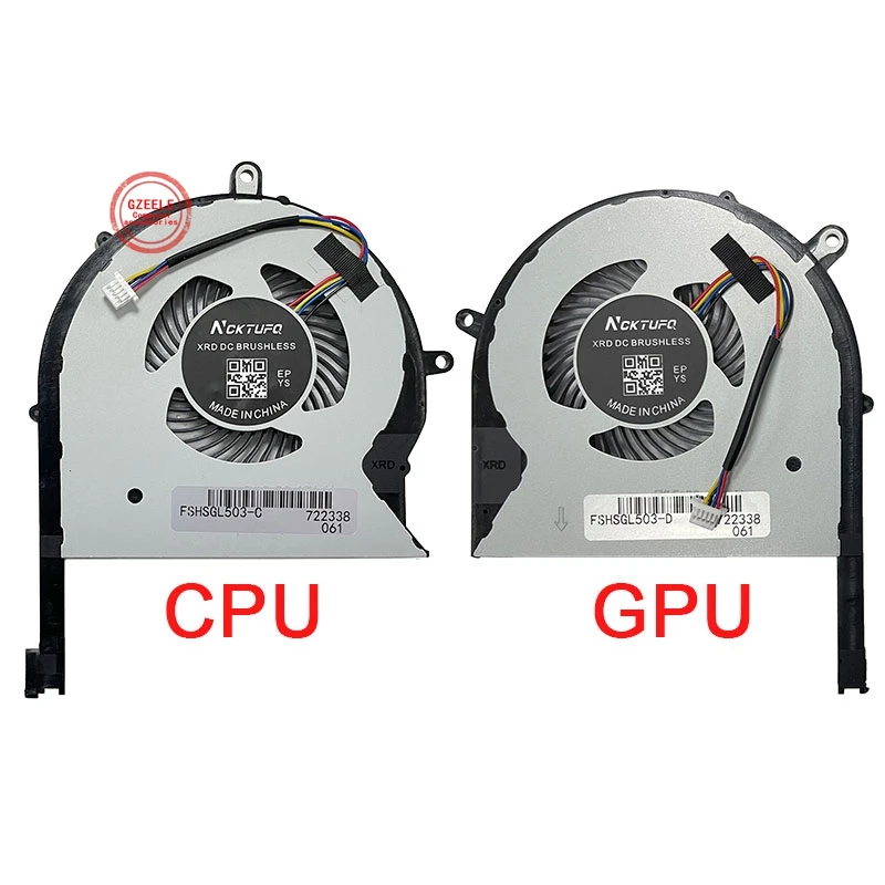 

New Laptop Cpu Gpu Cooling Fan For ASUS ROG Strix GL503GE GL703GE DFS593512MN0T DFS2013121A0T DC12V 1A 4Pin