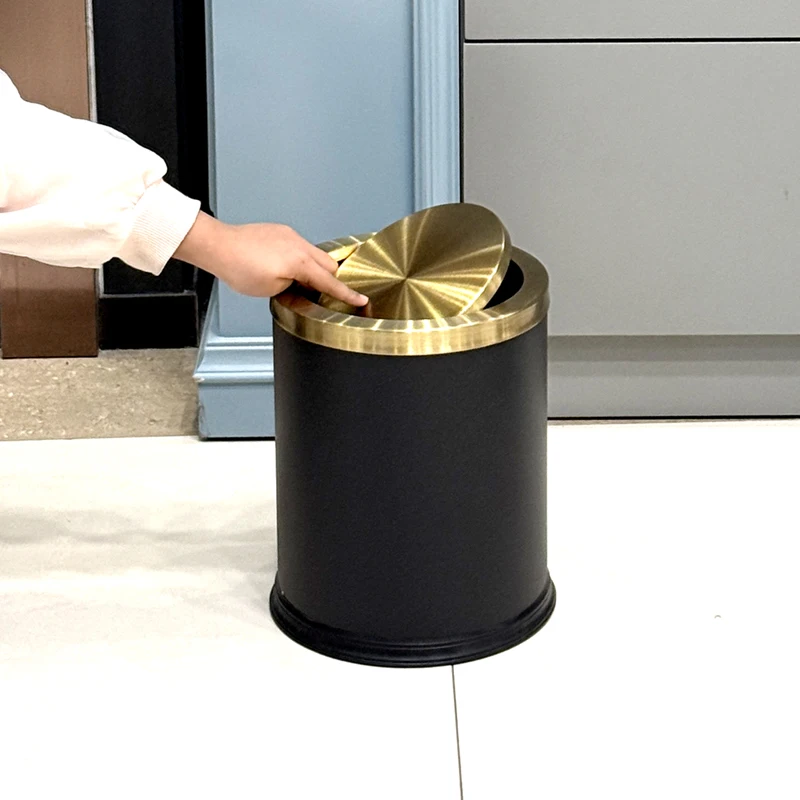 

7L Small-Size Stainless Steel Trash Can with Lid - Premium Kids Waste Bin for Bedroom, Playroom & Home Kid-Friendly