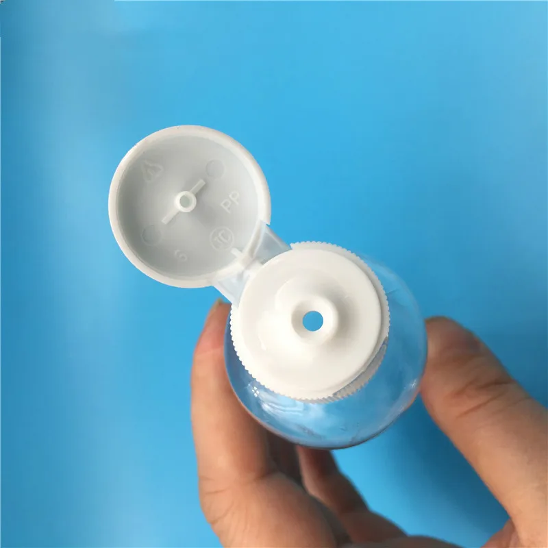 10 ml, 20 ml, 30 ml, 50 ml, 60 ml, 100 ml, 200 ml, Kunststoffflasche mit Klappdeckel, leer, für kosmetische Creme, Lotion, Reise, nachfüllbarer Behälter