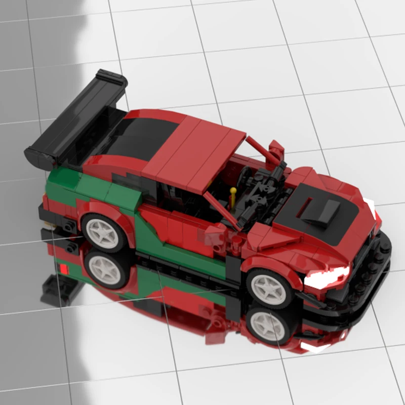 329 個 Moc テクノロジー クリスマス レーシング スーパーカー モデル ビルディング ブロック スピード ビークル ブリック おもちゃ 子供 大人 誕生日プレゼント