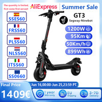 EU Stock Ninebot By Segway GT3 Electric Scooter 50km/H Max Speed 95km Long Range Dual Disc Brakes 2400W Peak Motor Kickscooter