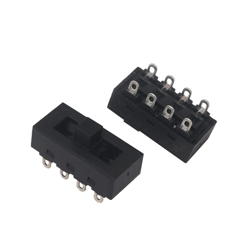 【20-2PCS】12A 250V 3 Position 8 Pin Toggle Slide Switches LQ-103H Hair Dryer Switches