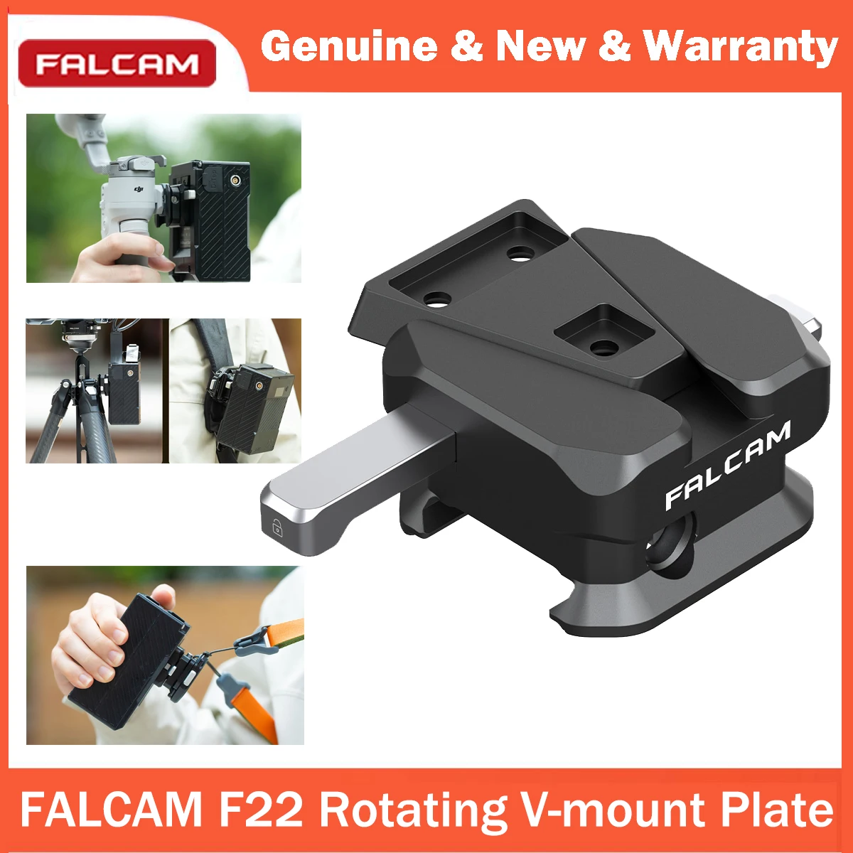 falcam-f22-クイックリリース回転式vマウントブラケット-vマウントプレート-vマウントバッテリー用-f22カメラケージ、サイドハンドル対応