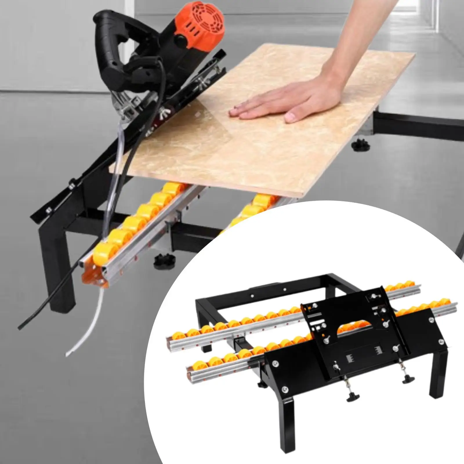 45° Tile Bevel Cutter Cutting Machine Stand Holder with Two Tracks