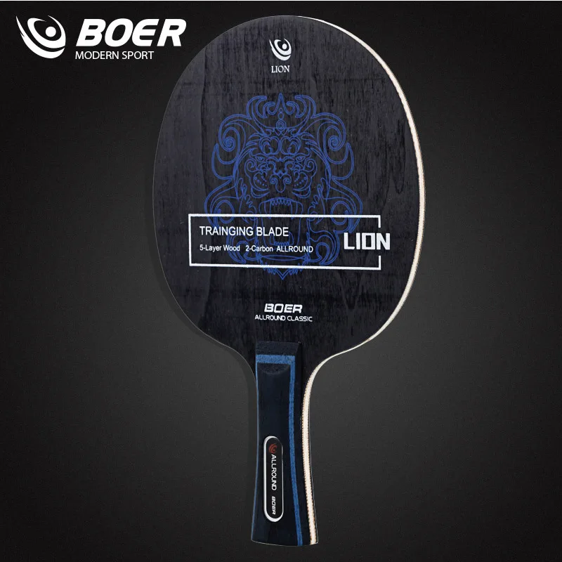 Ostrze do tenisa stołowego Boer Lion 5+2 Drewniane ostrze do ping-ponga Dobre do ataku z precyzyjną kontrolą