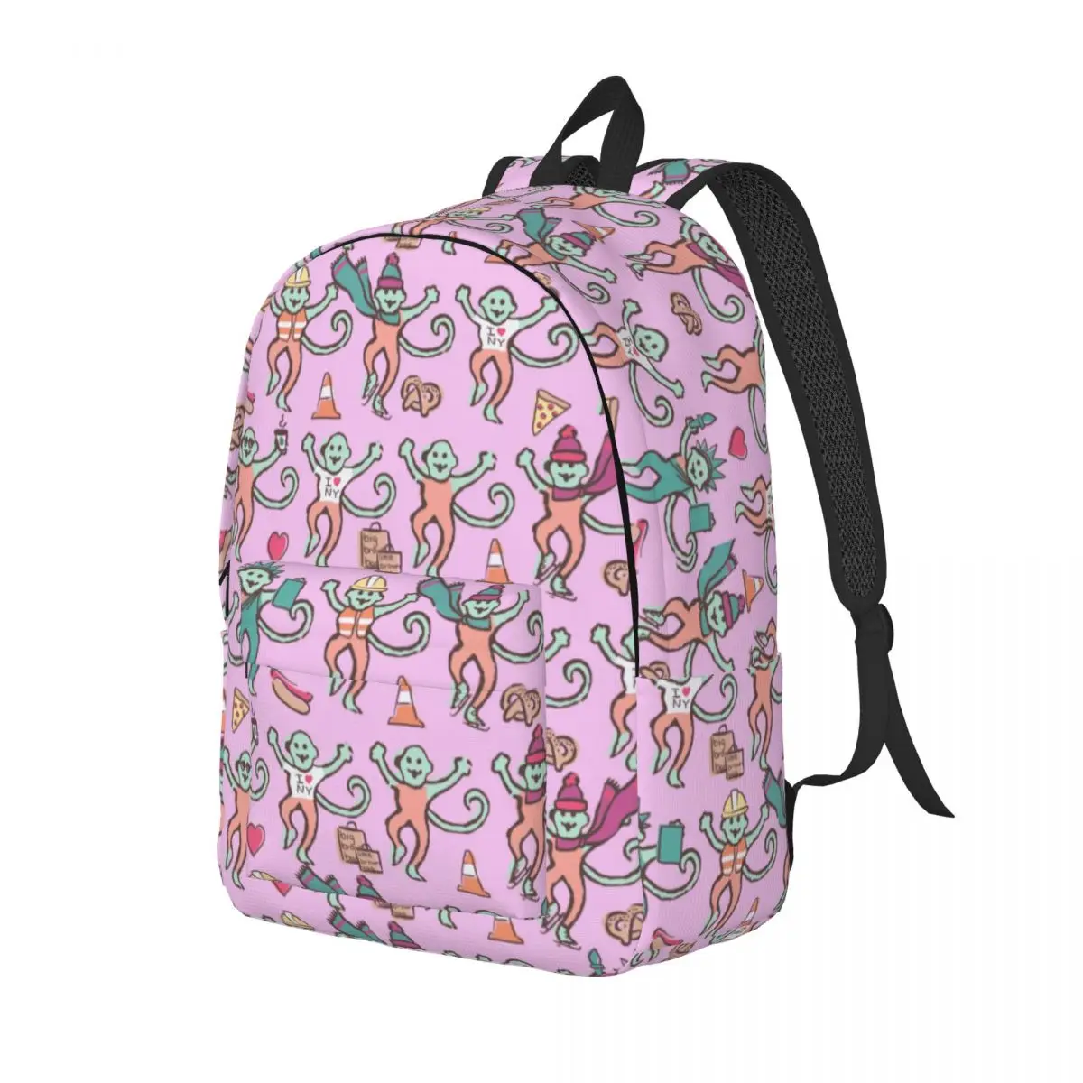 Sac à Dos Roller Rabbit pour Homme et Femme, Cartable Rose, École Primaire, Lycée, Étudiant, Sports