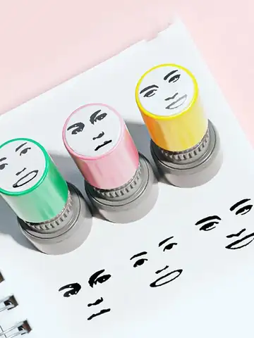 New Prank Trick Engraved Funny Seal Stamp Self-Inking Printing Kids Stamp Creative Novetly Face Memes Seal Clear Stamps