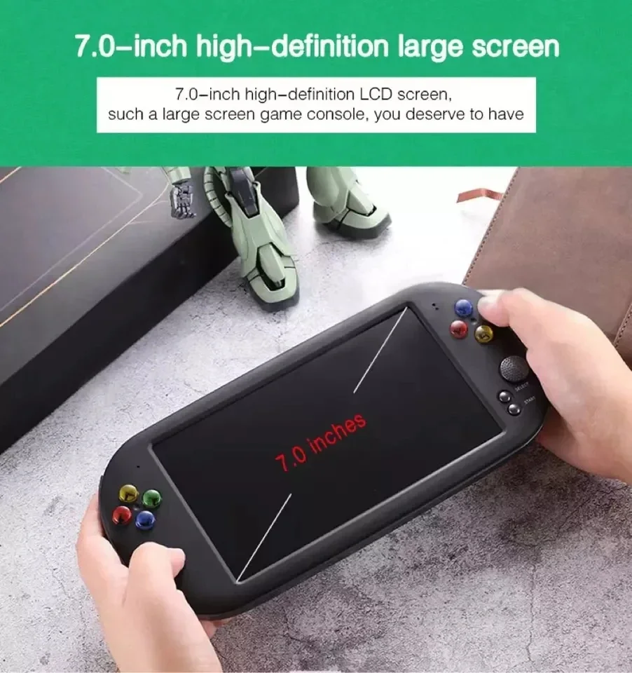 Handheld Retro 7inches Game Console Portable Handheld Classic Video Game Console Handheld Game Player