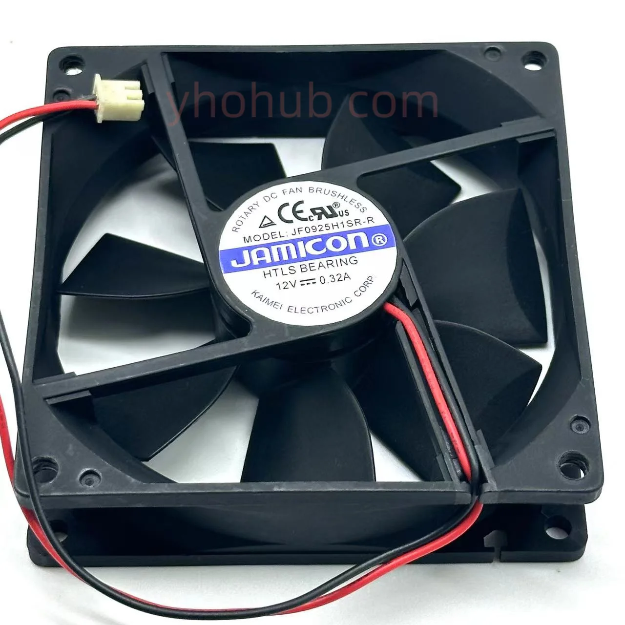 Jamicon JF0925H1SR-R DC 12V 0.32A 90x90x25mm 2-Wire Server Cooling Fan