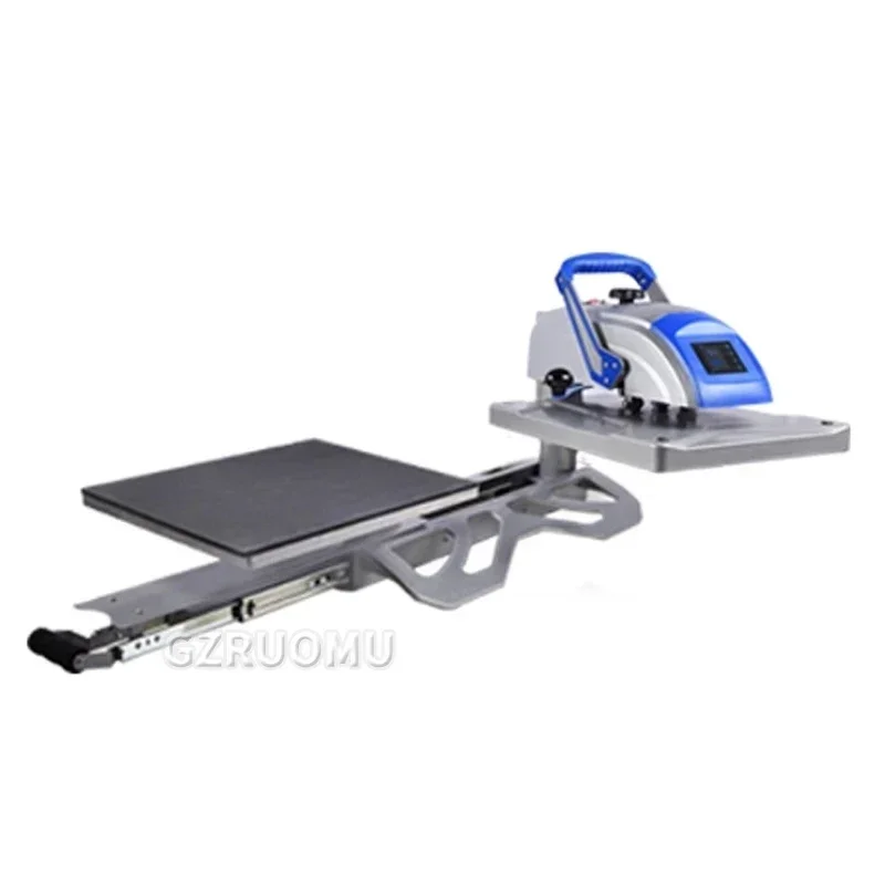 40x50cm Heat Press Machine - Home Use Digital Heat Transfer, 180° Rotation, Multifunctional Sublimation Printer for T-Shirts & M