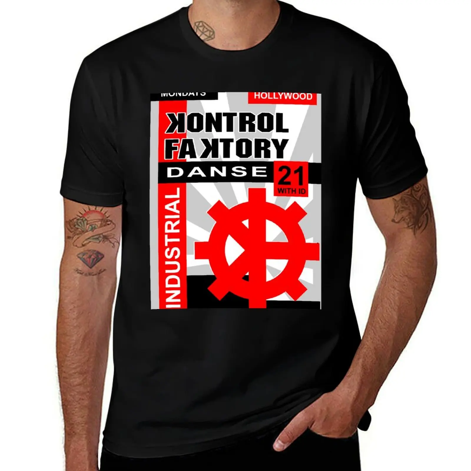 Kontrol Faktory Industrial Danse T-Shirt t shirts for man cotton soft T-Shirt